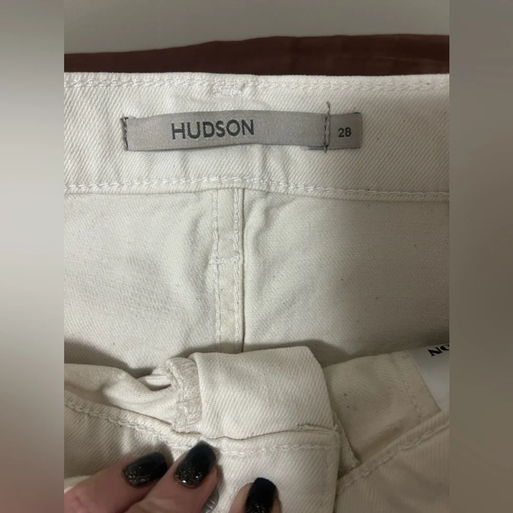 Hudson‎ Jeans Faye Utility Hi-rise Cargo Bootcut Pants Egret Size 28 - Picture 3 of 5